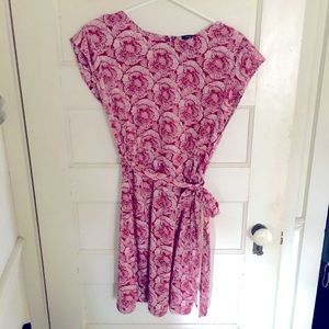 Ann Taylor Red Floral Dress